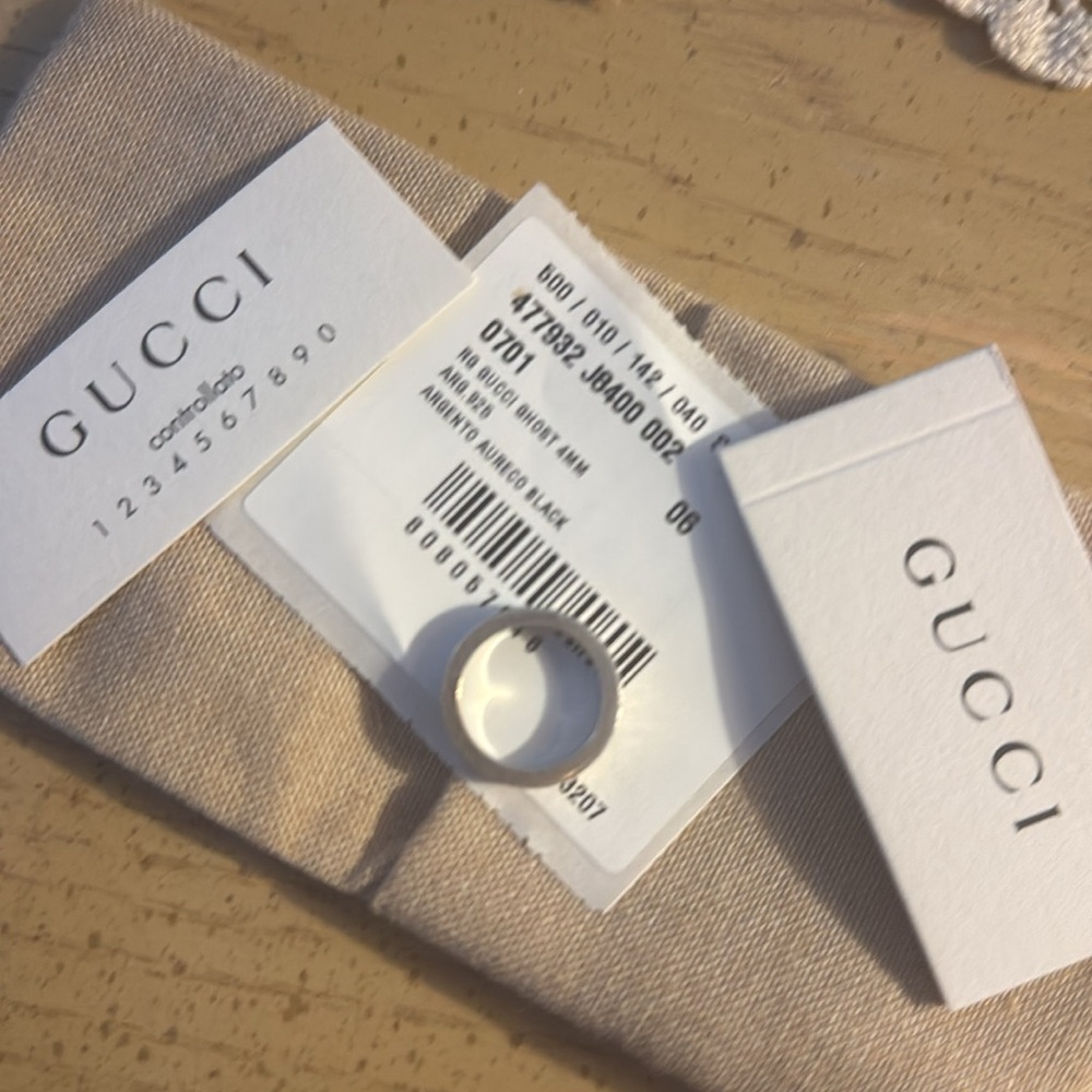 Authentic Gucci 4mm Silver Ghost Ring - image 2